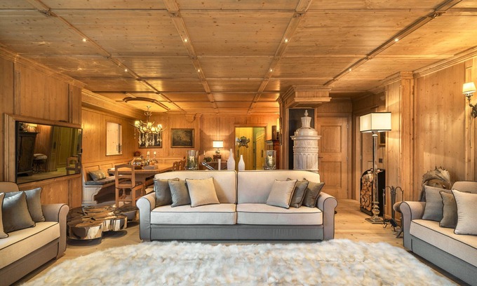 Cortina d'Ampezzo Apartment | Elegant Tablà with Garden R&R