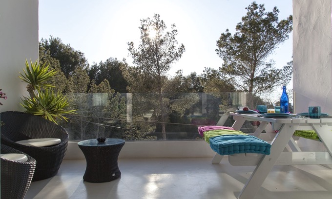 Cala Vadella Apartment | Elegant, vistamar, sunset, beach walk .