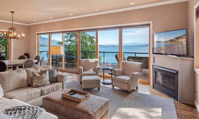 Sandpoint House | Elegant, Waterfront Retreat | Boat Lift, Hot Tub, Dog Friendly
