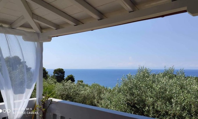 Votsi Apartment | Elia house 1 astoning sea view among the olive trees
