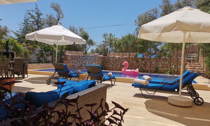 Kalkan Apartment | Elif Bahce - 3 Bed Duplex Apartment With Large Private Pool (for your own use)
