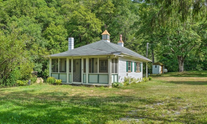 Emporium House | Emporium Colonial Home with Large Yard and Fire Pit!