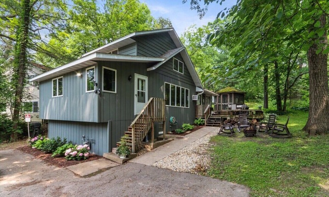 Twin Lakes House | Enchanting Lake Woods Retreat |Near Water Access |Fire Pit |Deck |Screened-in Gazebo |Tranquil Stay