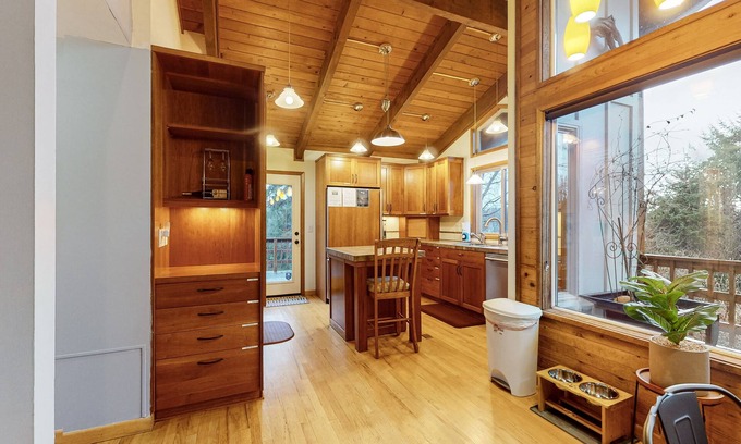 Bay City House | Enchanting retreat near beach with private hot tub, sauna, firepit, dog-friendly