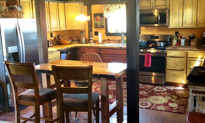 Town of White Creek Cottage | English style Cottage with Master bedroom bath, loft with sleeper, sleeps four.