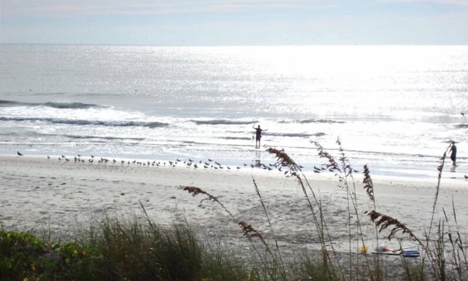 North Topsail Beach Condo | Enjoy an oceanfront getaway with beautiful beach steps from your door.