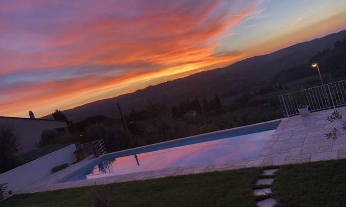 Morrona Apartment | Enjoy breathtaking view and sunsets from the Swimming pool - Casa Magnolia SOLE