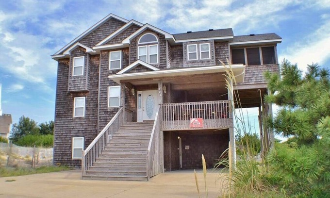 Nags Head House | Enjoy ocean views from this beautiful home, nestled in a quiet soundside community.