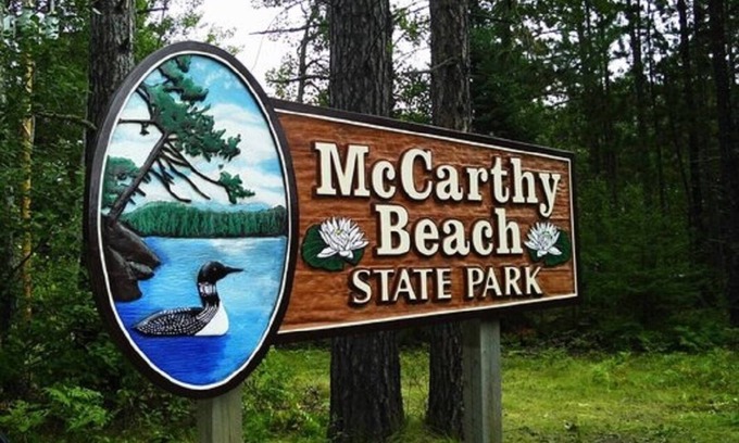 Side Lake Cabin | Enjoy the "Golden Shoreline" of Big Sturgeon & McCarthy Beach.