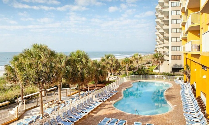 Windy Hill Condo | Enjoy the resort amenities (lazyriver) with the family in great beach 2BD condo
