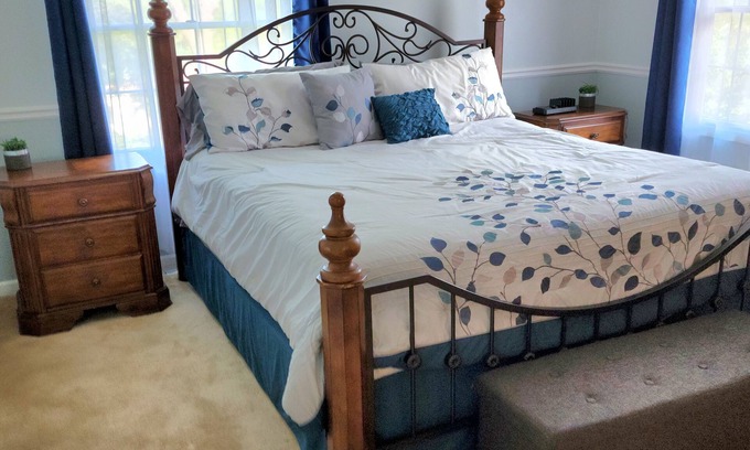 Sparta House | Enjoy the spacious and serene location just outside of Sparta, WI.