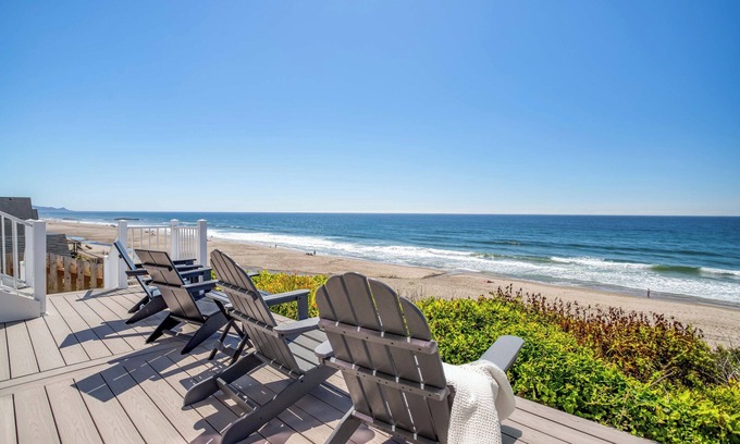 Nelscott House | Enjoy this Oceanfront Beauty with Private Beach Access!