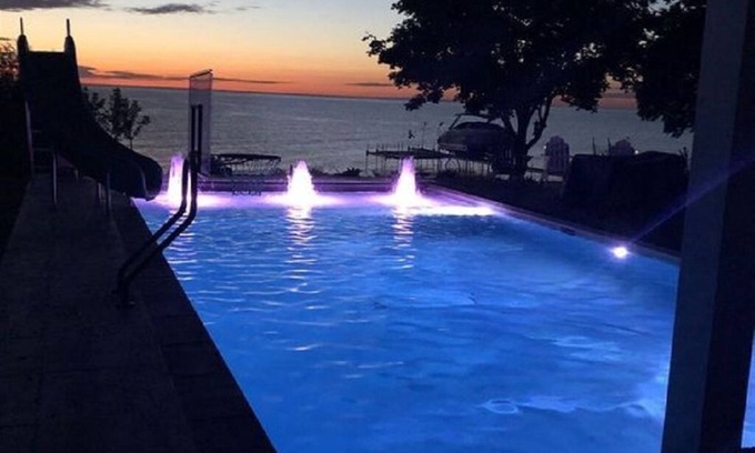 Sturgeon Bay House | Enjoy your own private family resort! Pool, hot tub, lakefront, sunsets, more!