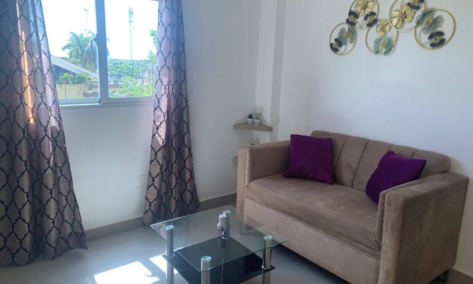 Monte Plata Apartment | Enjoyable 1-bedroom apartment 4C con AC and more in Monte Plata