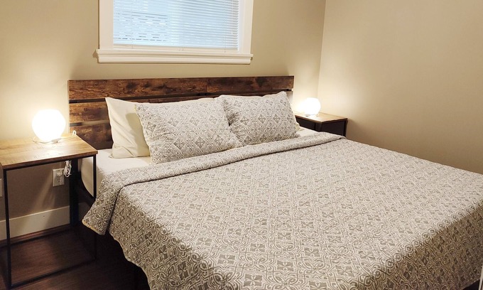 Renfrew-Collingwood Apartment | Entire 1BR Suite w King Bed, Private Entrance, Full Kitchen