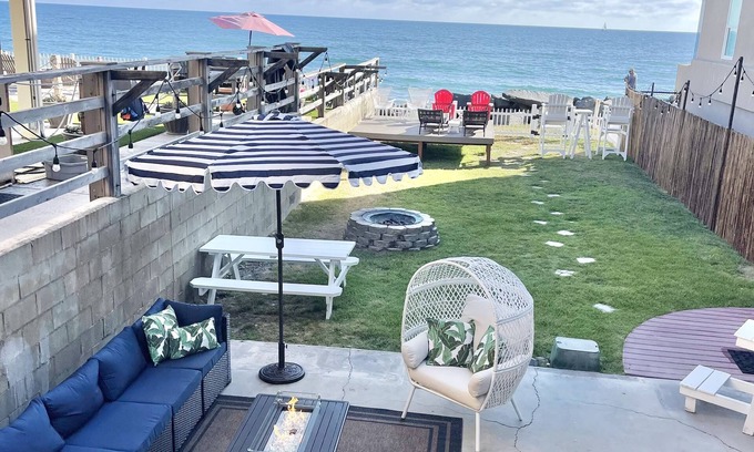 South Oceanside House | Entire Beachfront Home W/SPA & Private Large Backyard!