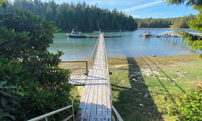 Bamfield Cabin | Entire cottage in Bamfield, oceanfront property Hilltop cabin with dock.