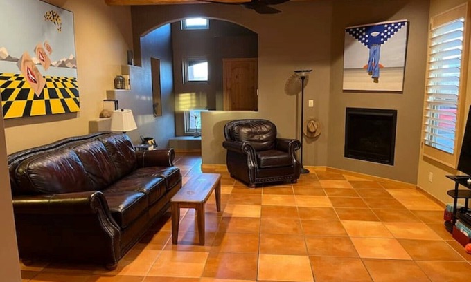 Elephant Butte House | Entire House-Sunny 2 Bedroom Home on 1st Hole of Sierra del Rio Golf course.