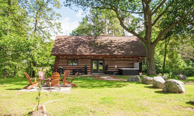 Gleason Cabin | Entire Log Cabin on Lake w/Hot Tub by UTV/Snowmobile Trails and Hiking Trails