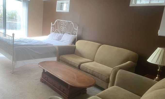 Orangeville House | Entire place, Ground level walkout Basement with Huge backyard