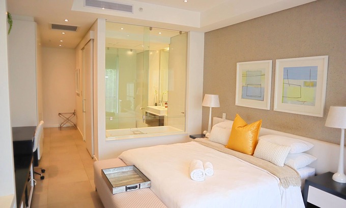 Greater Johannesburg Metropolitan Area Hotel | Entire rental unit in Sandton, a secure up-market complex with excellent views