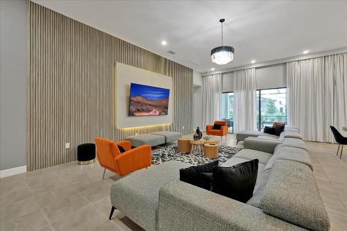 Florida Central Atlantic Coast House | Epic Orlando Mansion-Pool-Game Room-Theater-2