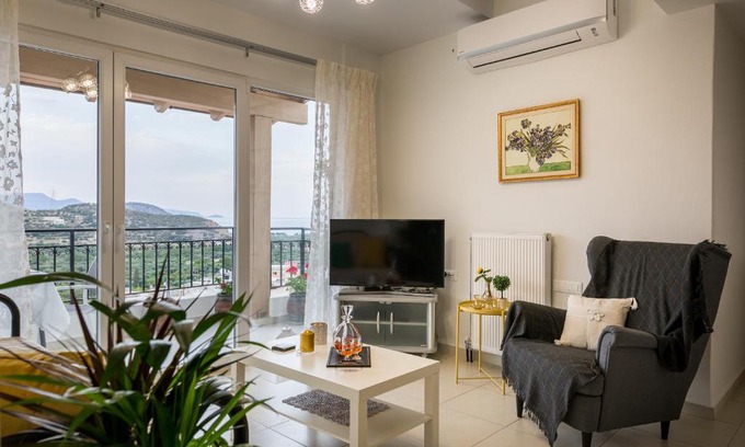 Kalo Chorio Apartment | Erofili's House cozy sea and valley panoramic view apartment