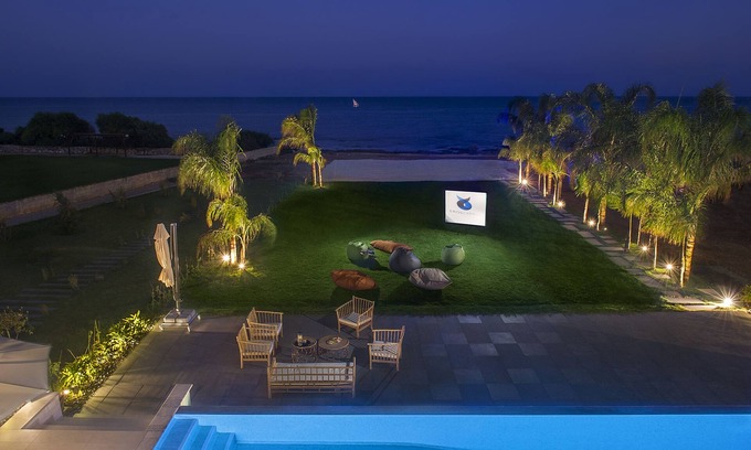 Ayia Thekla Villa | Eros Cyprus: Sea Front Luxury Villa with option to add catering and services