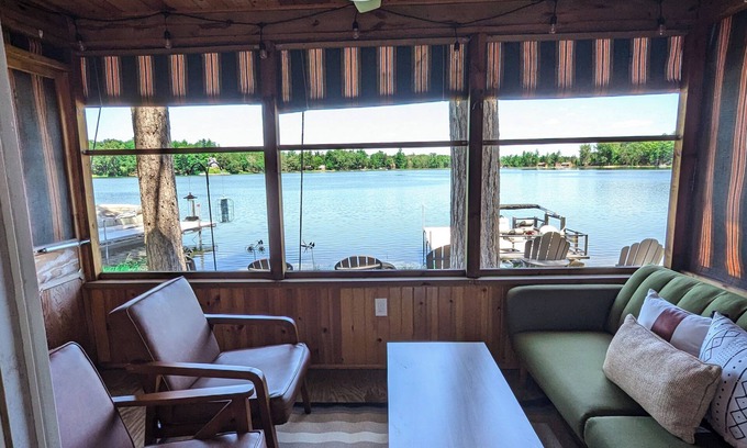 Wautoma Cottage | Escape to Tranquility: Lakefront cottage on a No-Wake Lake