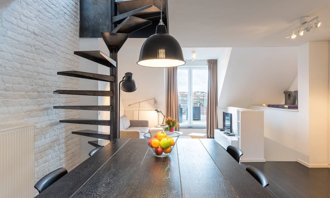 Ixelles Apartment | Europea Luxury Duplex Residence Flagey