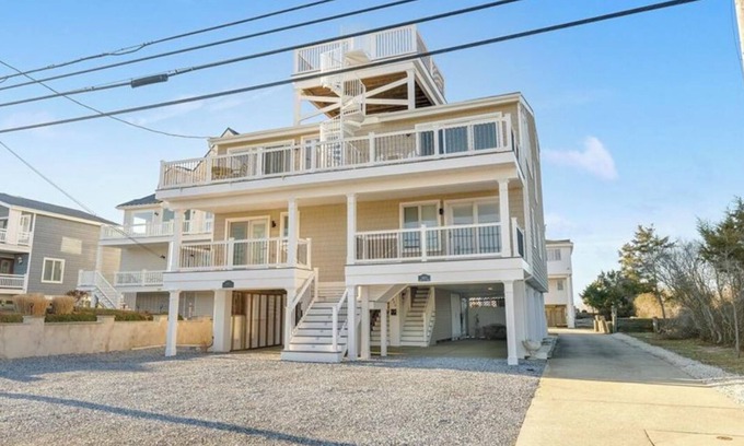 Dennisville House | Exceptional Beach facing townhome with stunning Ocean and Bay views