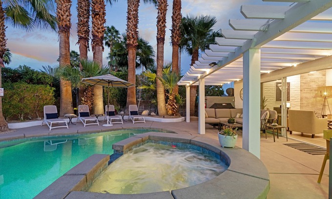 Palm Springs House | Exceptional Home with Mountain Views, Pool and Spa in South Palm Springs!