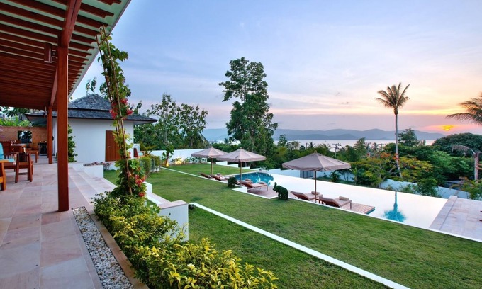 Moo 5 Villa | Exceptional Panoramic Sea View, Large Garden with 15 m swimming pool