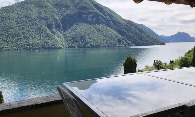 Cressogno Apartment | Exclusive penthouse with stunning lake view, large terrace, garden & pool.
