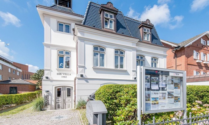 Westerland Apartment | Exclusive. Wellness. South-facing balcony. - The Villa 1903