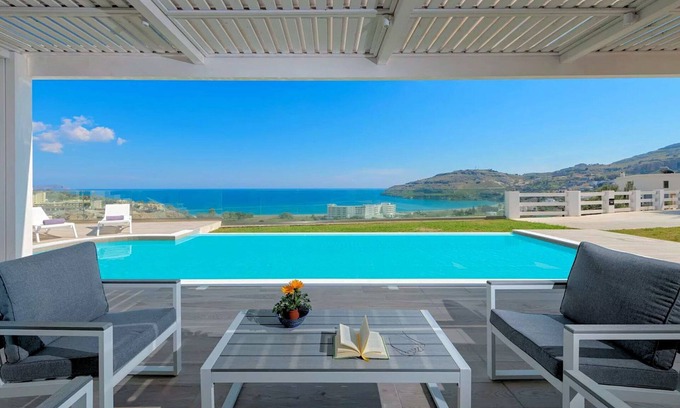 Vlicha Villa | Executive Rhodes Villa | Villa Gaia | Stunning Sea Views | 3 Bedrooms | Lindos
