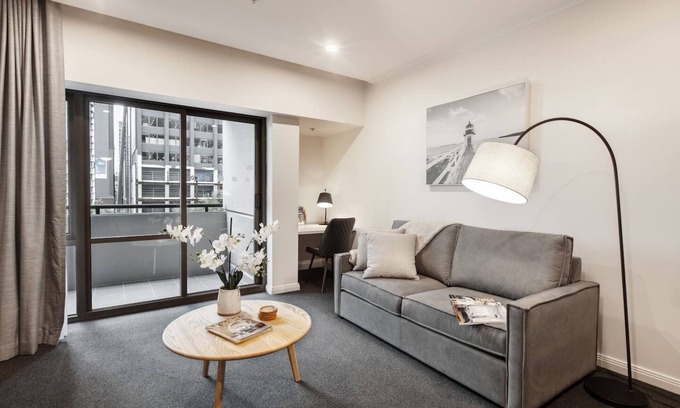 Chinatown Apartment | Executive Urban Living with Balcony Heated Pool