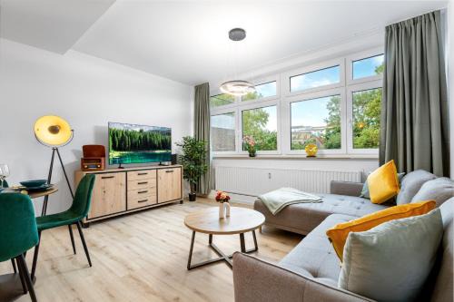 Recklinghausen Apartment | Exklusives Studio - Zentral Innenstadtlage - Kostenloser Parkplatz - Aufzug - Modern für bis zu 4 Personen - Smart Home
