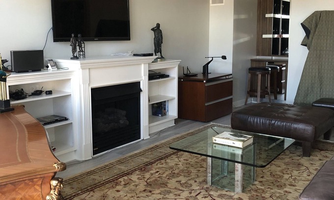 Birmingham Condo | Expansive, Bright Condo with Volume Ceilings. Extra office, conference room.