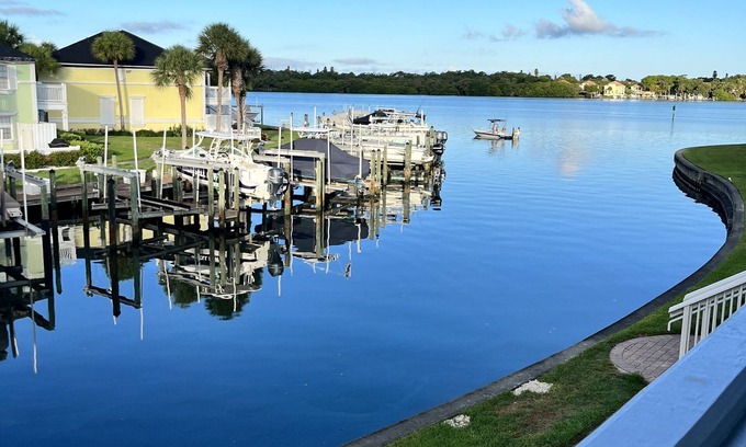 Coquina Key Condo | Experience Bay Views Stunning Sunsets, Dolphin sightings from your Private patio