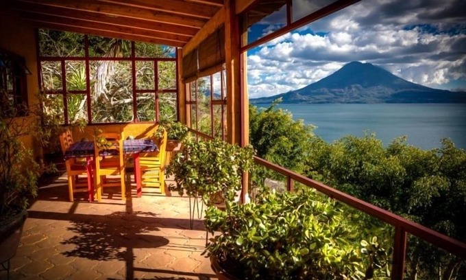Santiago Atitlan Villa | Exquisite Home - Volcano & Lake View on 10-Acre Garden Estate with pool