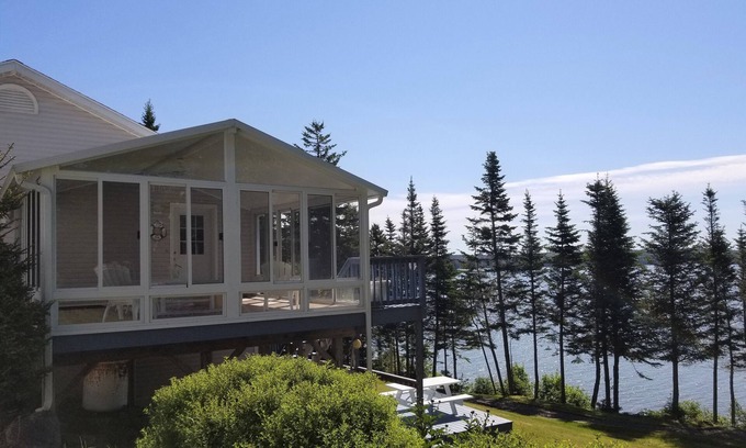 Roque Bluffs House | Exquisite oceanfront, 4 bedroom home with stunning views