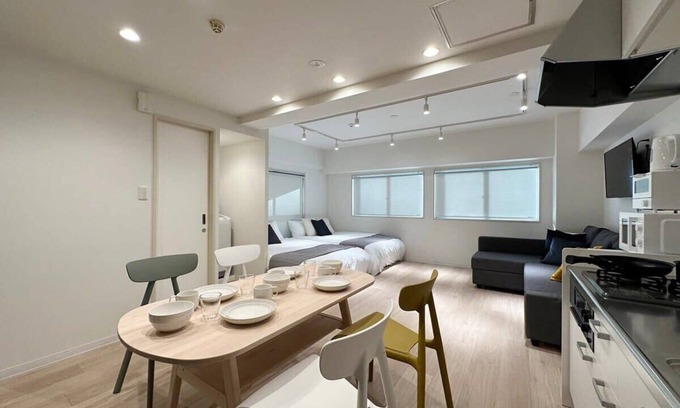 Hiroshima City Centre Apartment | F style namiki Studio Apt Great Location for 6ppl