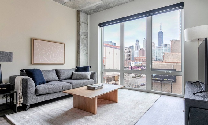 Killgubbin Apartment | Fab River North 1BR w/Sky Terrace, Yoga Studio & Grills, by Blueground