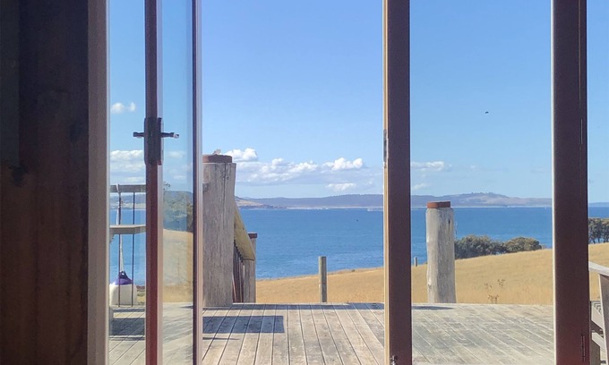 North Bruny Other | Fabulous funky shed; superb views, library, fab art, private beach, outside bath