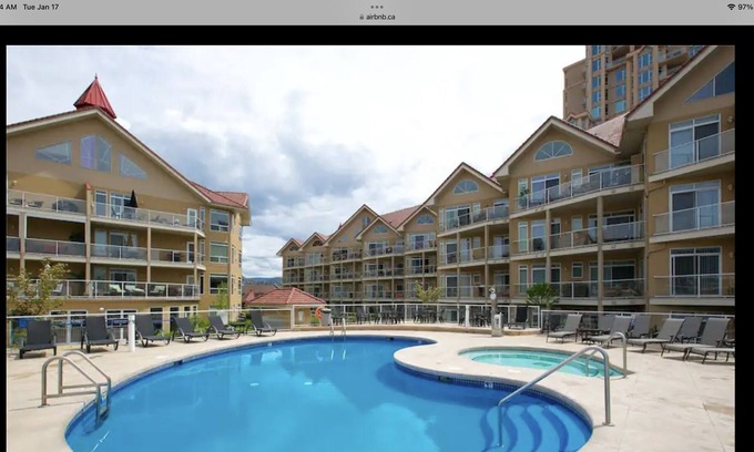 Kelowna Central Business District Condo | Fabulous Pool Level 2 Bedroom 2 Bath