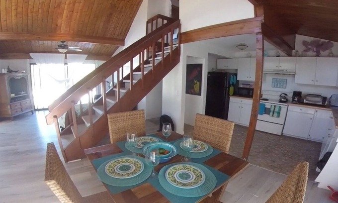 Cockburn Town Ski Chalet | Fabulous Rustic Chalet Beach House Across the Street From Beach on Grand Turk