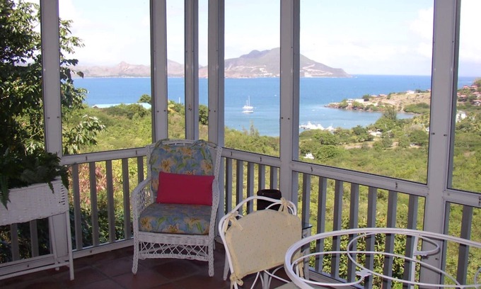 Oualie Bay Cottage | Fabulous Views Overlooking Oualie Bay & The Narrows To St Kitts