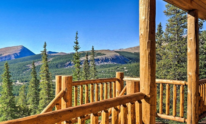 Valley of the Sun Cabin | Fairplay Cabin w/Wraparound Deck & Mountain Views