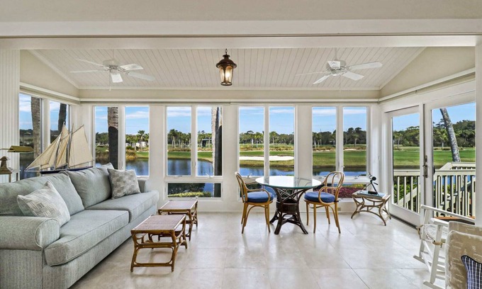 Oceanside Villa | Fairway One Villa Golf & Lagoon Views Walk to Beach Club